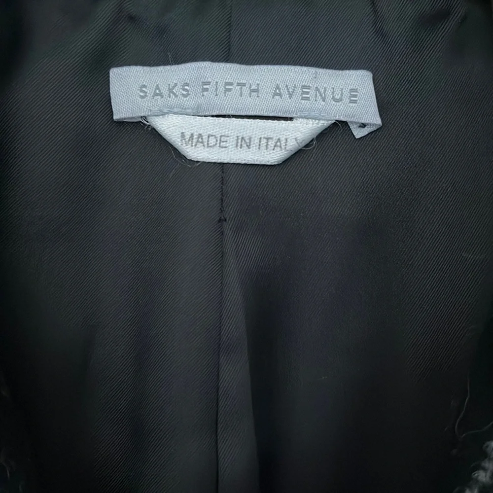 - Saks Fifth Avenue Woman’s Jacket Size 8/42 Made in Italy - Picture 3 of 5